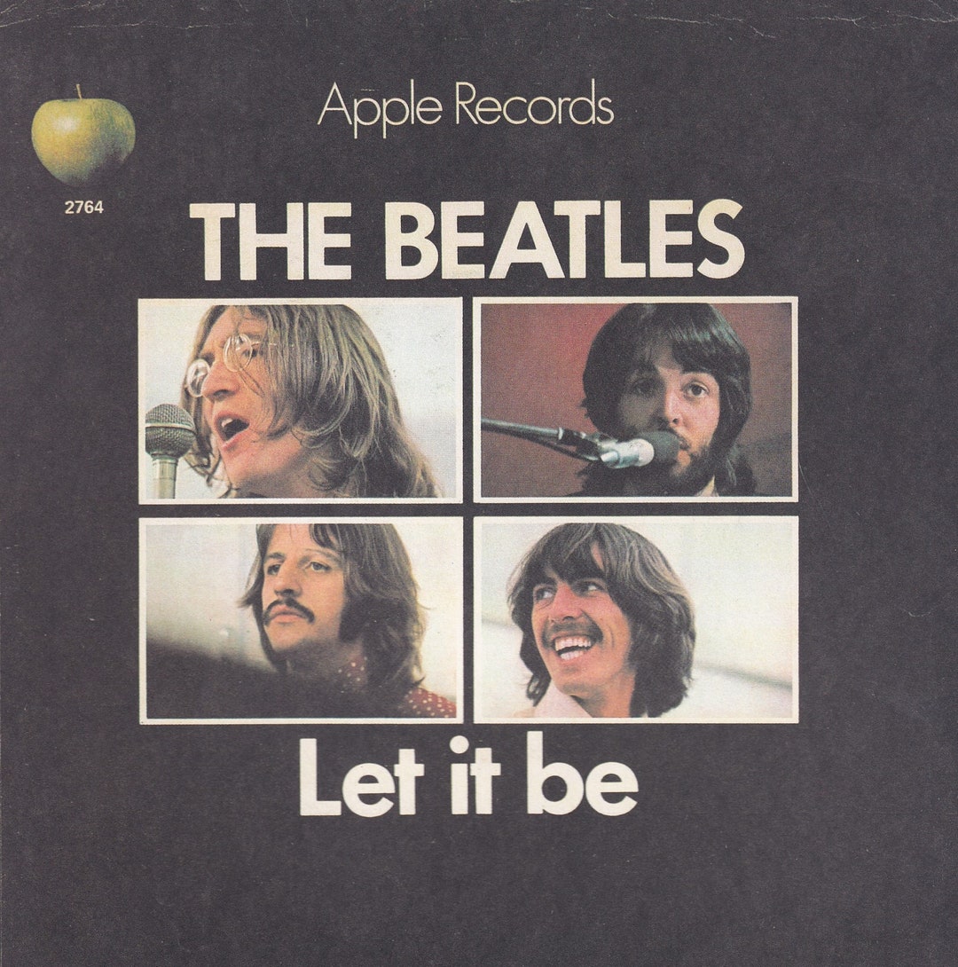 Original Vintage Mini Poster / Book Clipping - the Beatles - Let