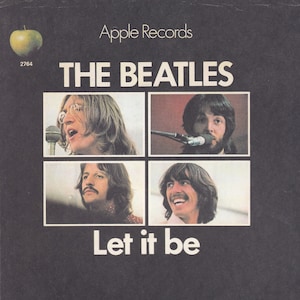 Original Vintage Mini Poster / Book Clipping - The Beatles - Let It Be