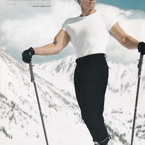 Original Vintage Mini Poster / Book Clipping - Arnold Schwarzenegger (1997 Photo Shoot)