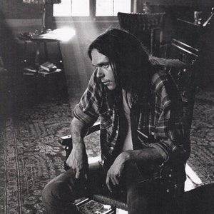 Original Vintage Mini Poster / Book Clipping - Neil Young, Broken Arrow Ranch, 1971