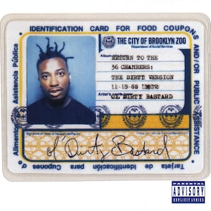 Original Vintage Miniatur Poster Mit Schwarzem Kartenrahmen - Ol' Dirty Bastard (ODB) - Die Rückkehr in die 36 Kammern