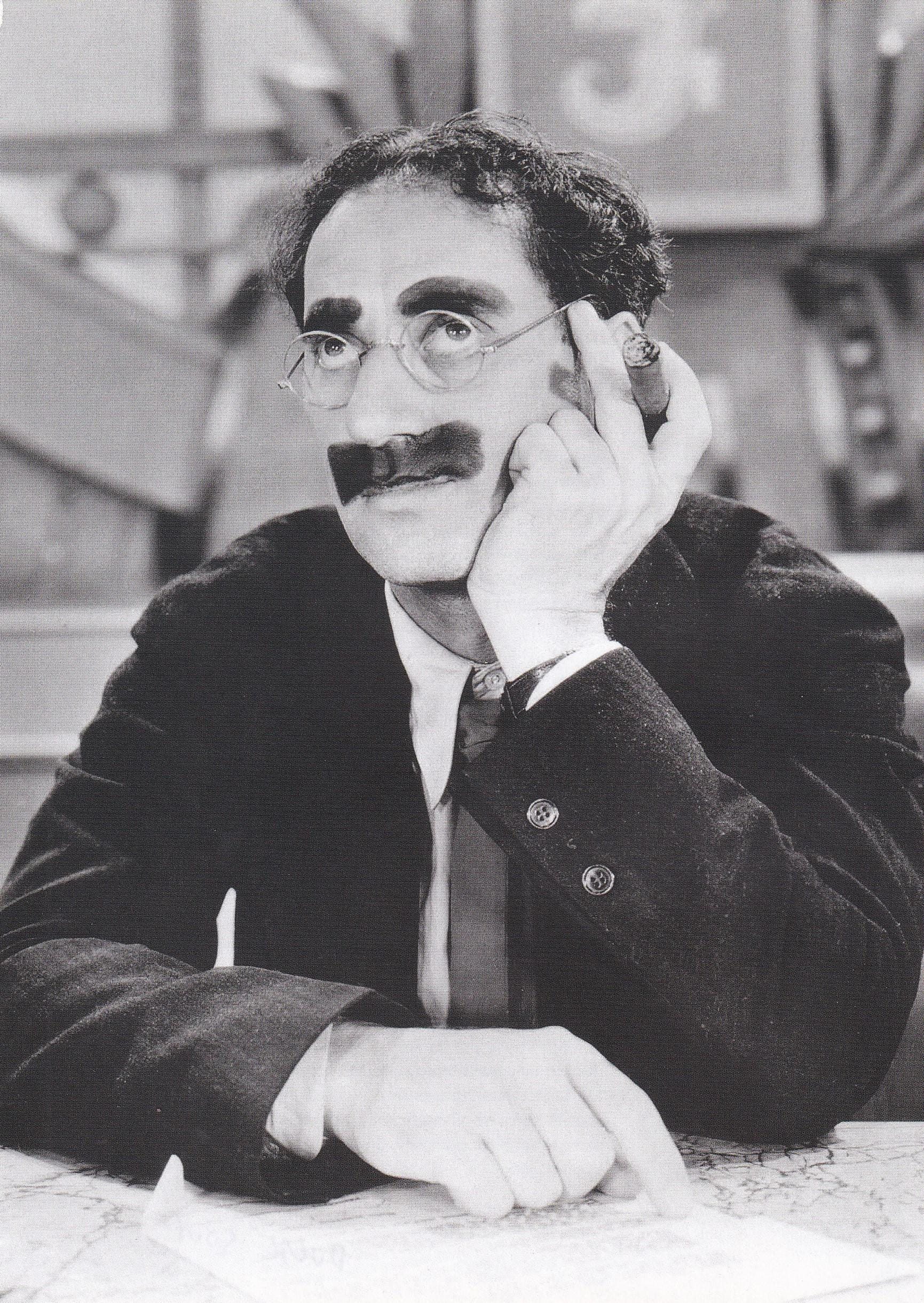 Original Vintage Mini Poster / Book Clipping & Card Frame - Groucho Marx (Duck Soup)