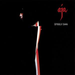 Affiche miniature originale vintage avec cadre cartonné noir - Steely Dan - Aja