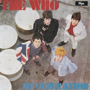 Póster original vintage en miniatura con marco de cartón negro: The Who - My Generation