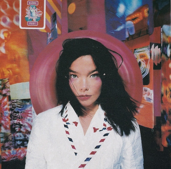Bjork - Post - Original Vintage Miniature Poster With Black Card