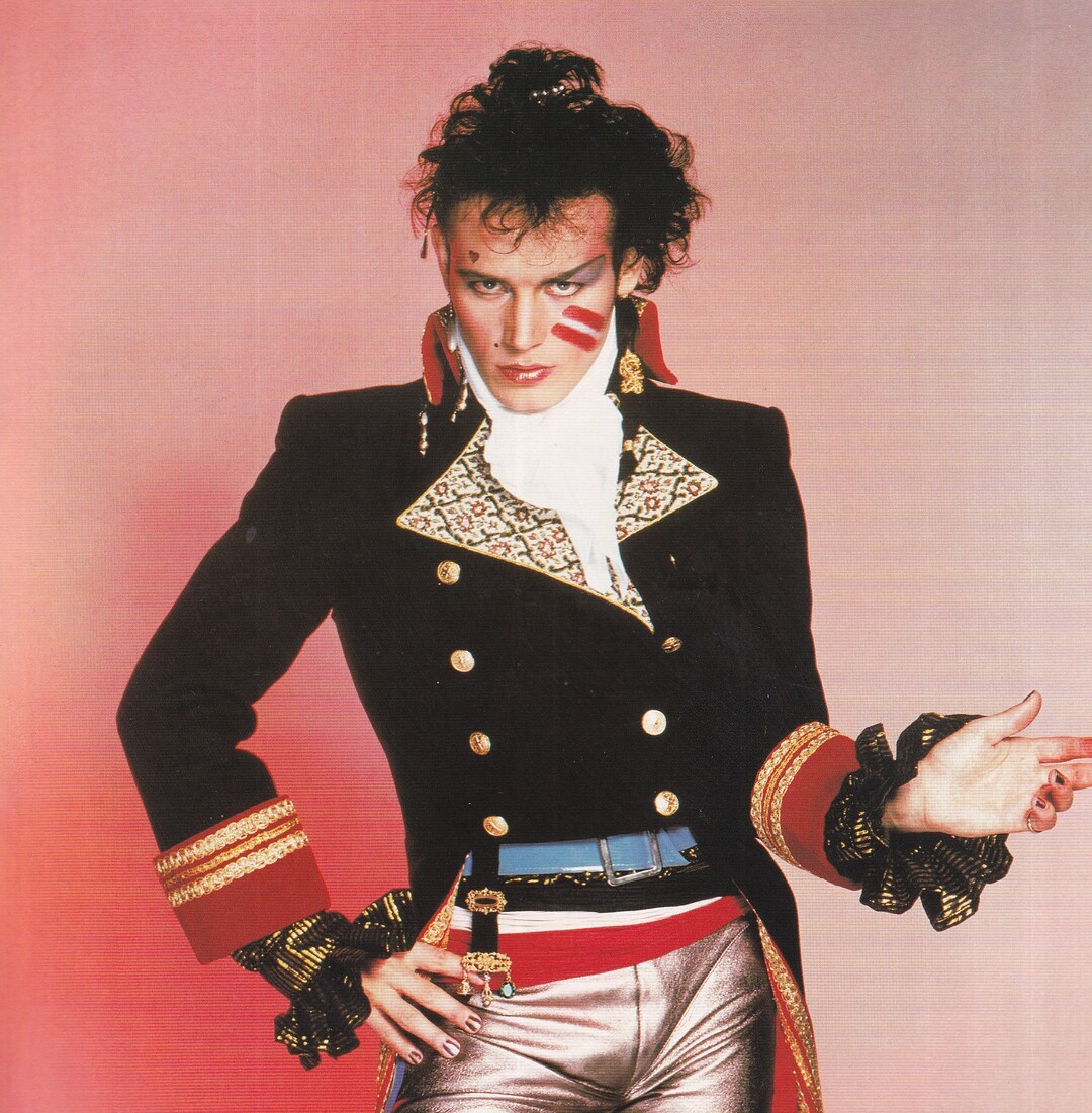 Original Vintage Mini Poster Book Clipping Adam Ant prince Original Vintage Mini Poster Book Clipping Adam Ant prince