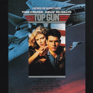 Mini póster vintage original / recorte de libro - Top Gun