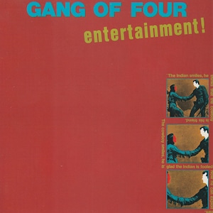 Gang Of Four - Divertissement ! - Affiche miniature vintage originale avec cadre en carton noir