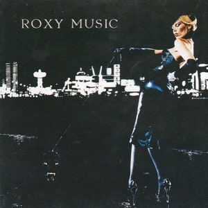 Póster original en miniatura vintage con marco de cartón negro - Roxy Music - Para tu placer