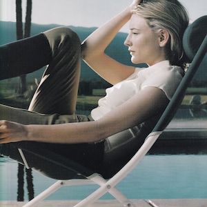 Original Vintage Mini Poster / Book Clipping - Cate Blanchett (1999 Photo Shoot)