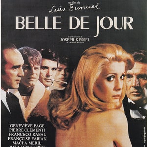Mini póster vintage original / recorte de libro - Belle De Jour