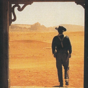 Original Vintage Mini Poster / Book Clipping & Card Frame - The Searchers