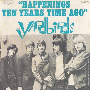 Original Vintage Mini Poster / Book Clipping - The Yardbirds - Happiness Ten Years Time Ago