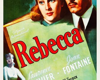 レベッカ 1940年 アメリカ ロマンティック サイコスリラー映画ポスター