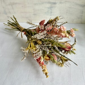 Natural Pink Shades Dried Flower Bouquet