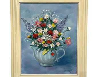 ヴィンテージ 1993年 サイン入り H. セネカル 額入りアート