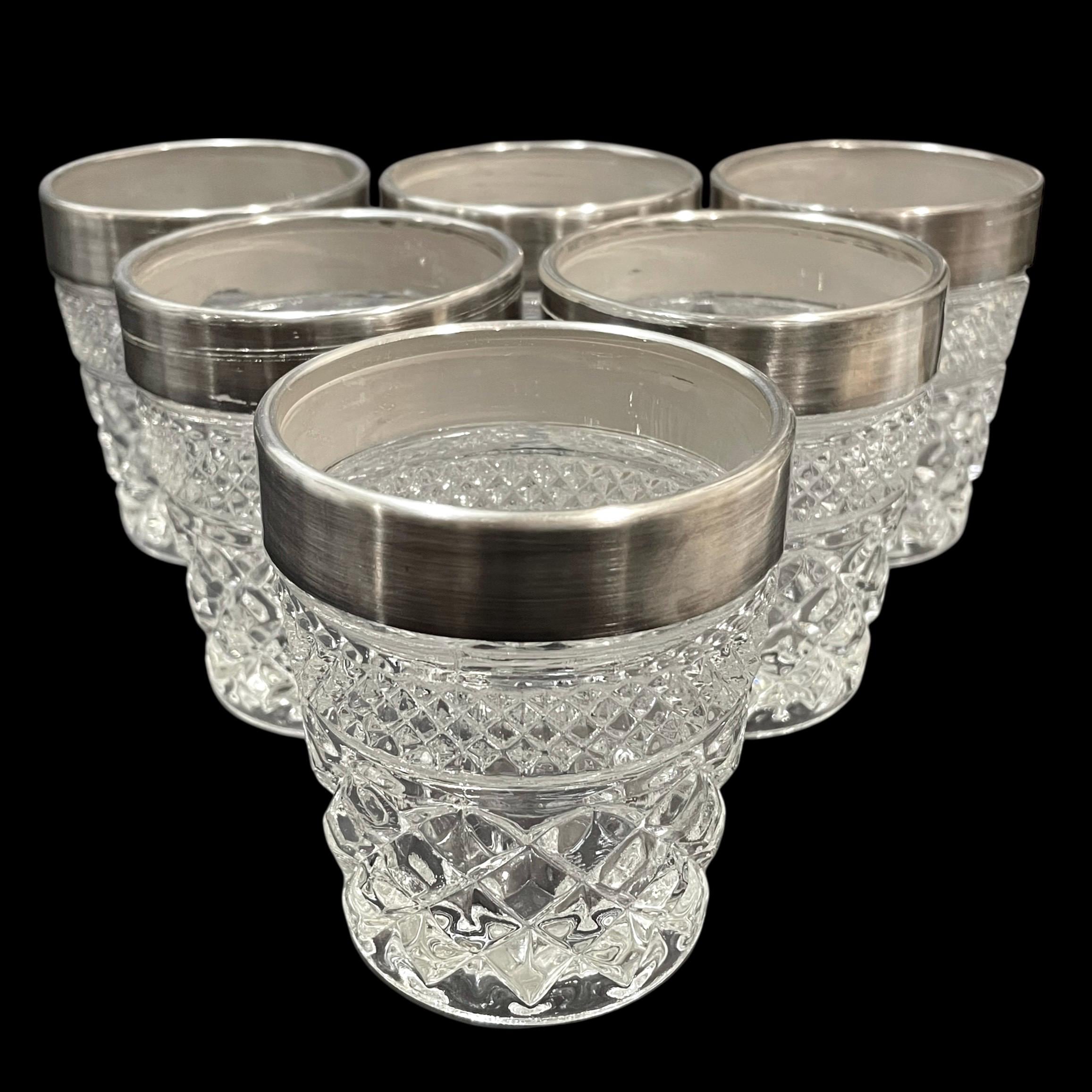 Vintage 1960s Wexford Anchor Hocking Glass Pitcher & Glasses Set