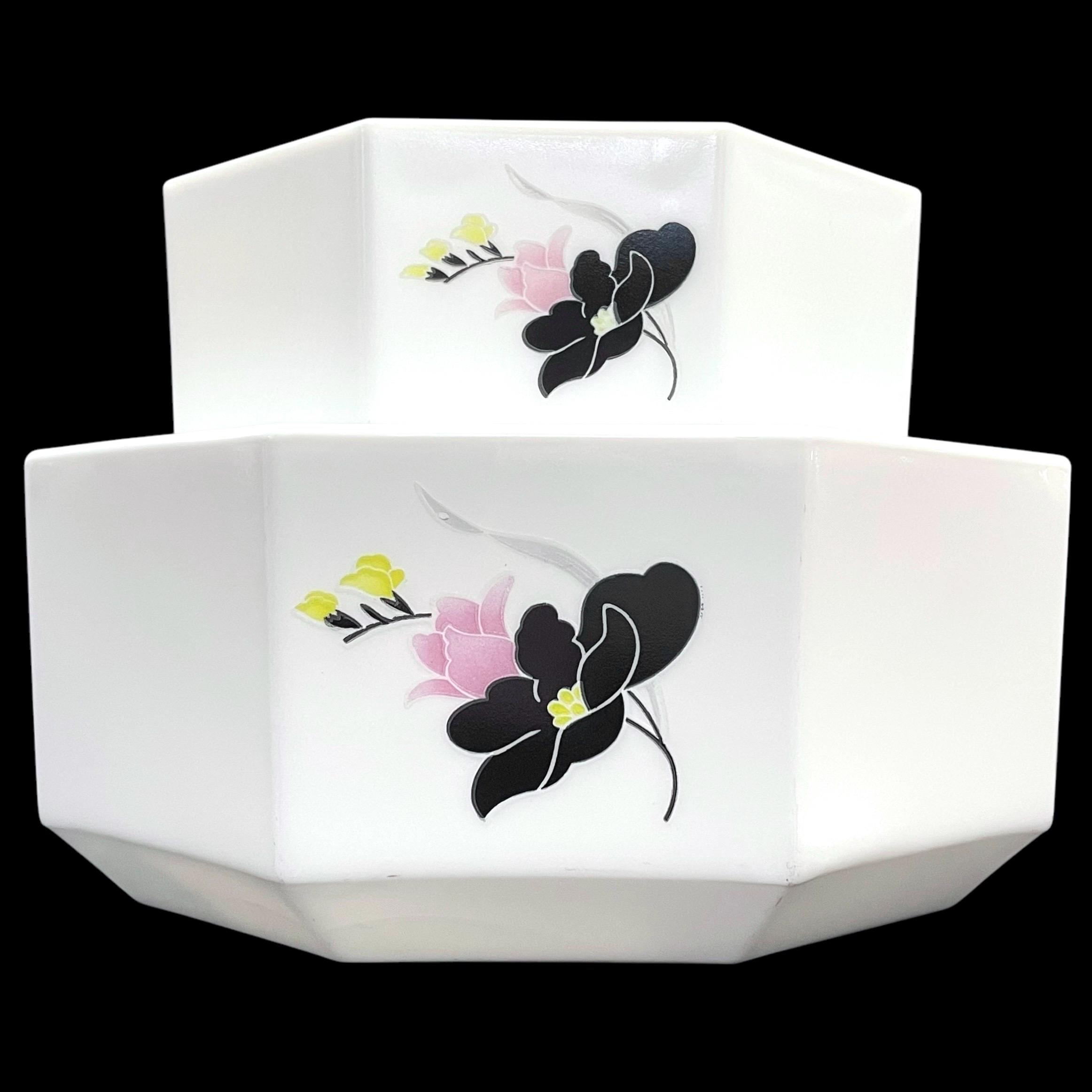 Lot De 6 Tasses à Café Arcopal Anaïs – France – Blanc – Design Octime – État D’usage