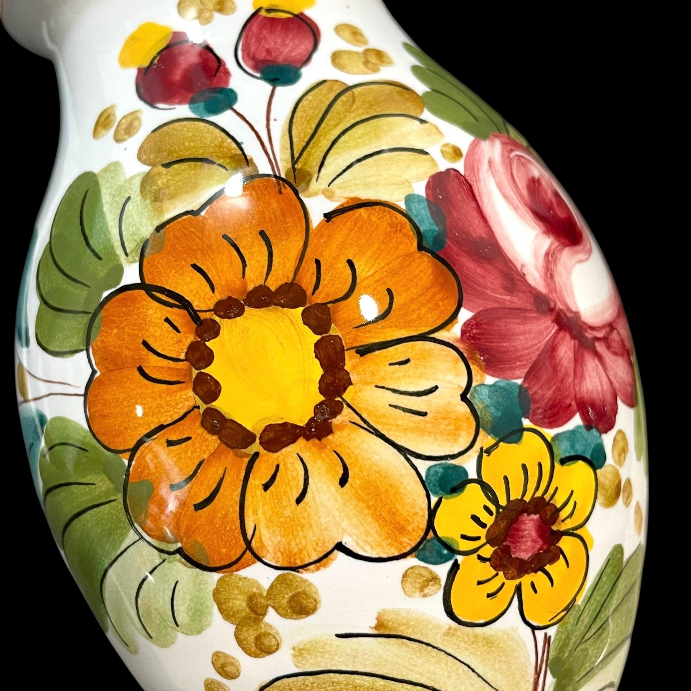 Vintage 1960s Italian Paoli Ceramic Sicily - Italy Hand Painted