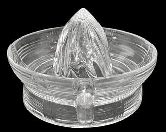 Vintage 1930s Hazel Atlas Criss-cross Pattern Clear Depression