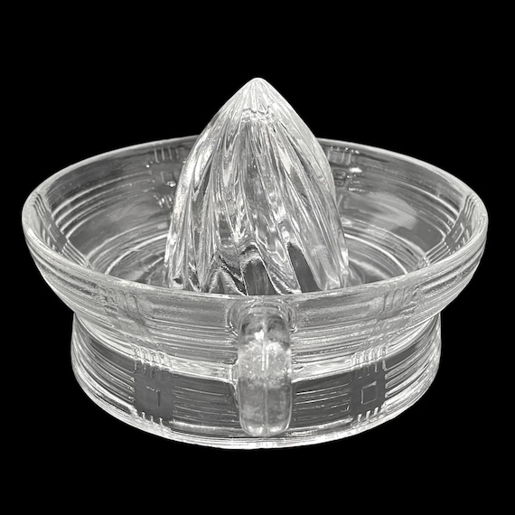 Vintage 1930s Hazel Atlas Criss-cross Pattern Clear Depression
