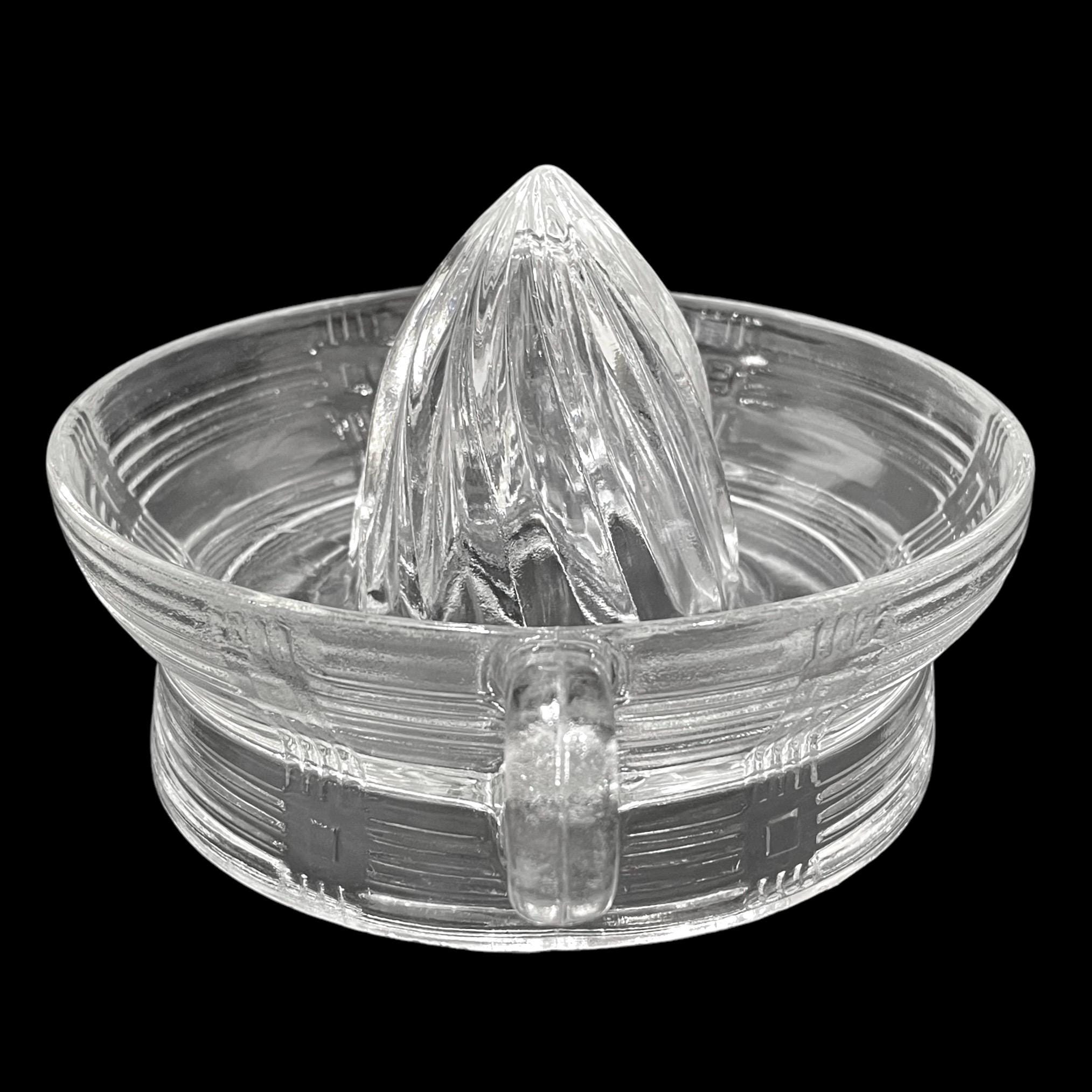 Vintage 1930s Hazel Atlas Criss-cross Pattern Clear Depression
