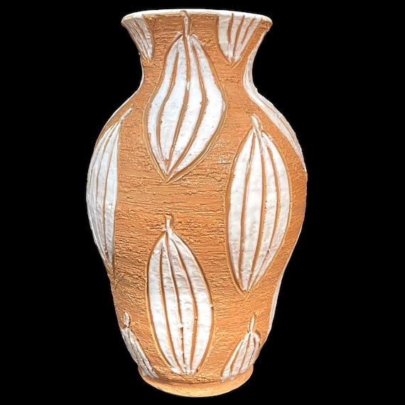 イタリア製 壺 花瓶 高さ46.5cm CLS CERAMICA FROM FLORENCE 花蔦 金彩 置物 インテリア 飾り 大きめ 札幌市 清田区 平岡 イタリア製 壺 花瓶 高さ46.5cm CLS CERAMICA FROM FLORENCE 花蔦 金彩