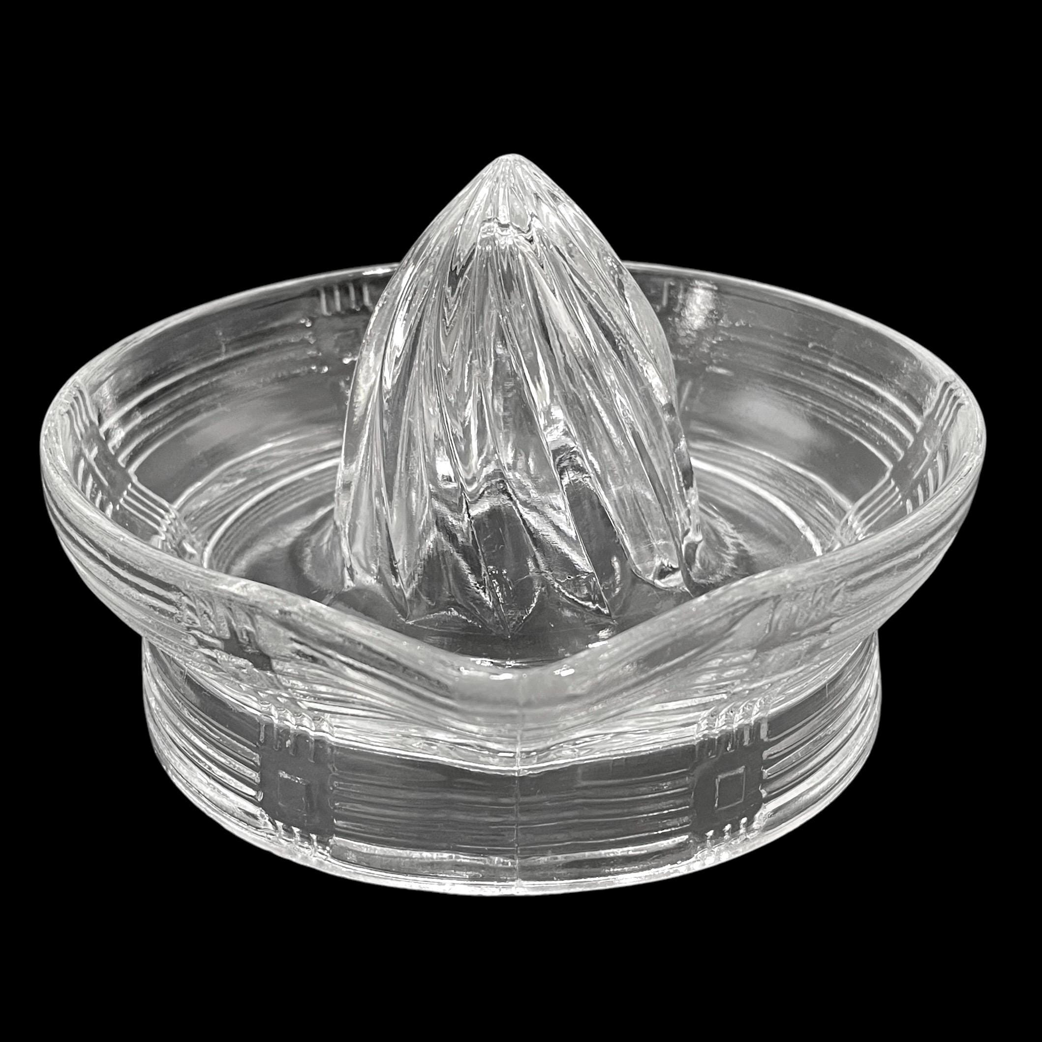 Vintage 1930s Hazel Atlas Criss-cross Pattern Clear Depression