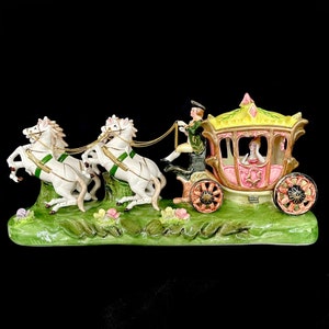 ヴィンテージ 1950 年代 カポディモンテ 馬車 ロイヤル