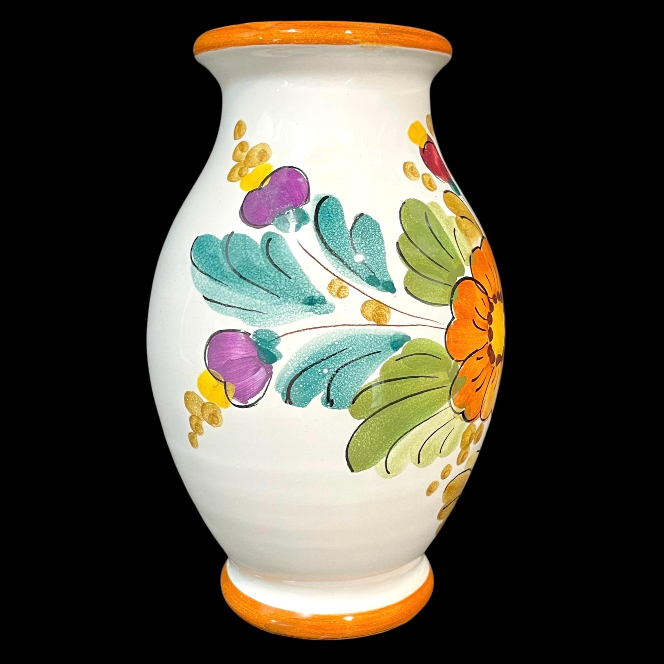 Vintage 1960s Italian Paoli Ceramic Sicily - Italy Hand Painted
