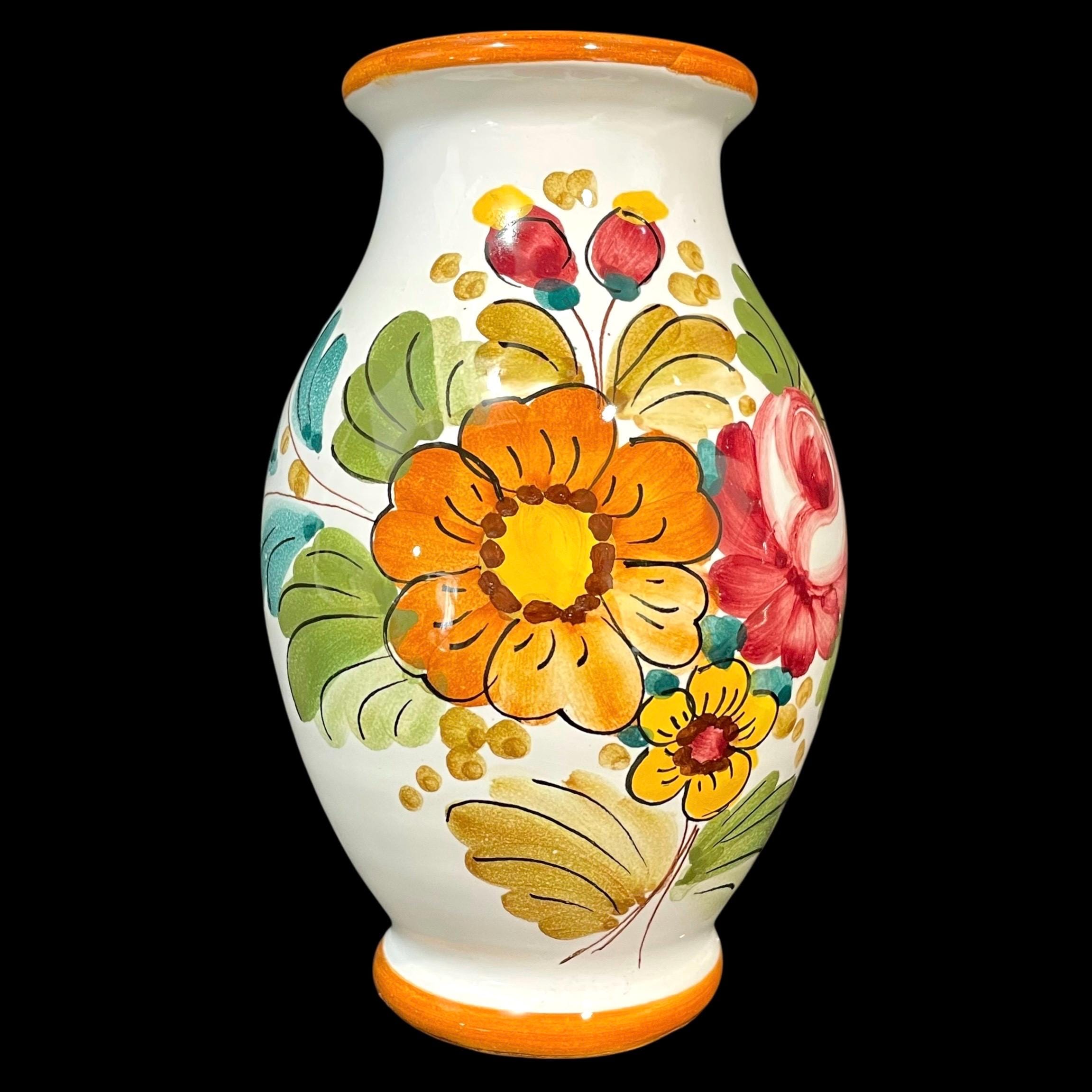 Vintage 1960s Italian Paoli Ceramic Sicily - Italy Hand Painted