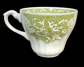 Vintage 1940s J.&G. Meakin England Classic White Lucerne Green