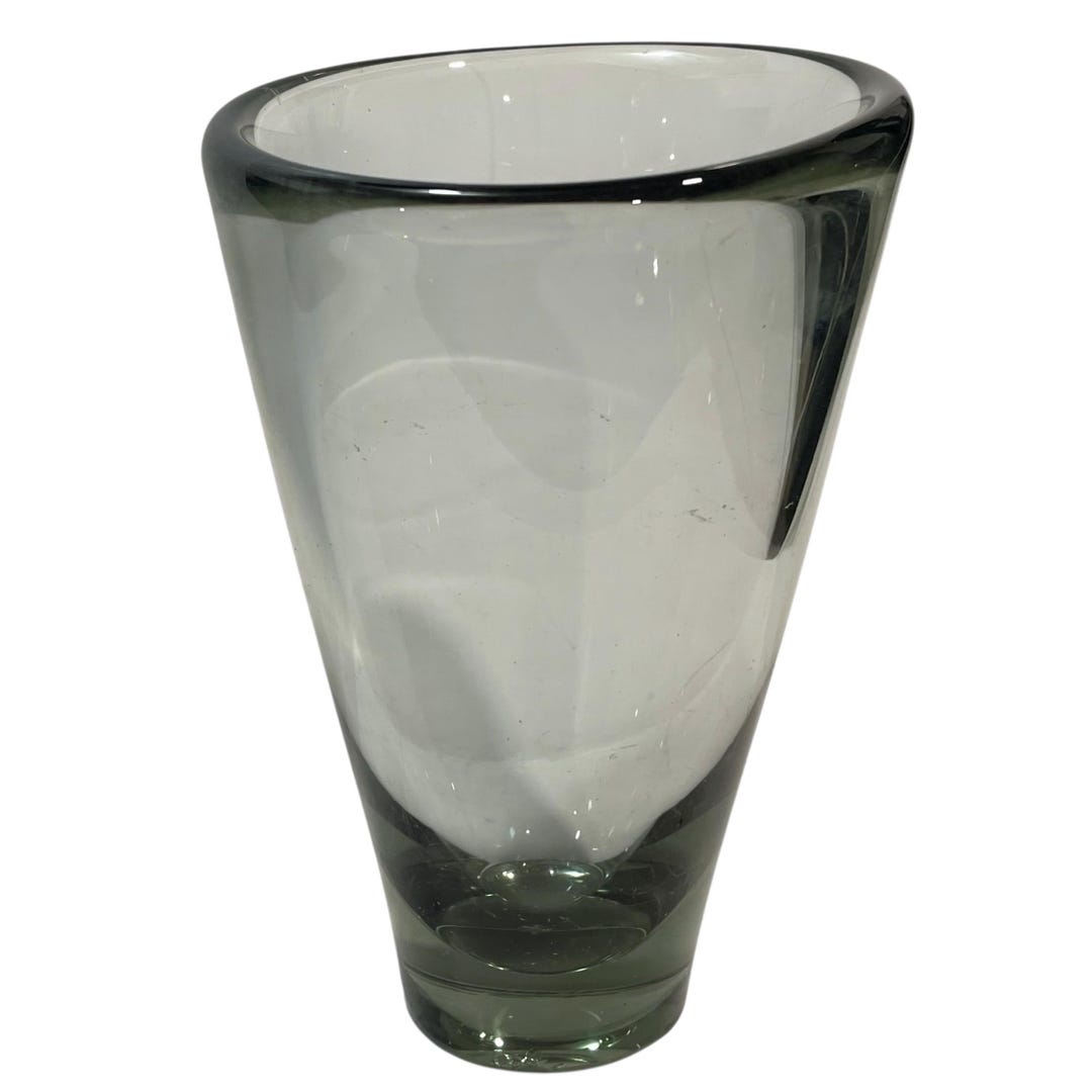 Vintage 1950s Signed Holmgaard per Lutkin Swedish Art Glass