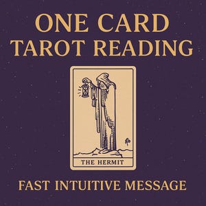 Eine Karte Tarot Legung | Schnelle intuitive Nachricht | Digitales PDF für spirituelle Inspiration