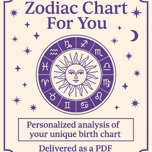 Lectura de la carta natal / Informe personalizado de astrología natal en PDF