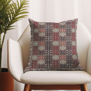 Cushion cover, Throw pillow, Bedroom pillow, Bohemian pillow, Couch pillow, Floor pillow, Carpet pillow, Printed rug pillow, Boho pillow