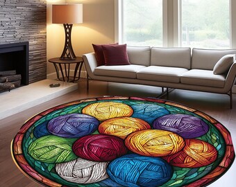 Veelkleurig tapijt, antisliptapijt, decoratief tapijt, cool tapijt, gezellig tapijt, gangtapijt, balkontapijt, kunstwerktapijt, tapijt met randen, bedrukt tapijt