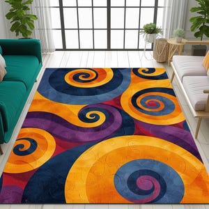 Decorative rug, Elegant rug, Colorful rug, Printed rug, Entrance hall rug, Non-slip rug, Livingroom rug, Cool rug, Washable rug, Stylish rug