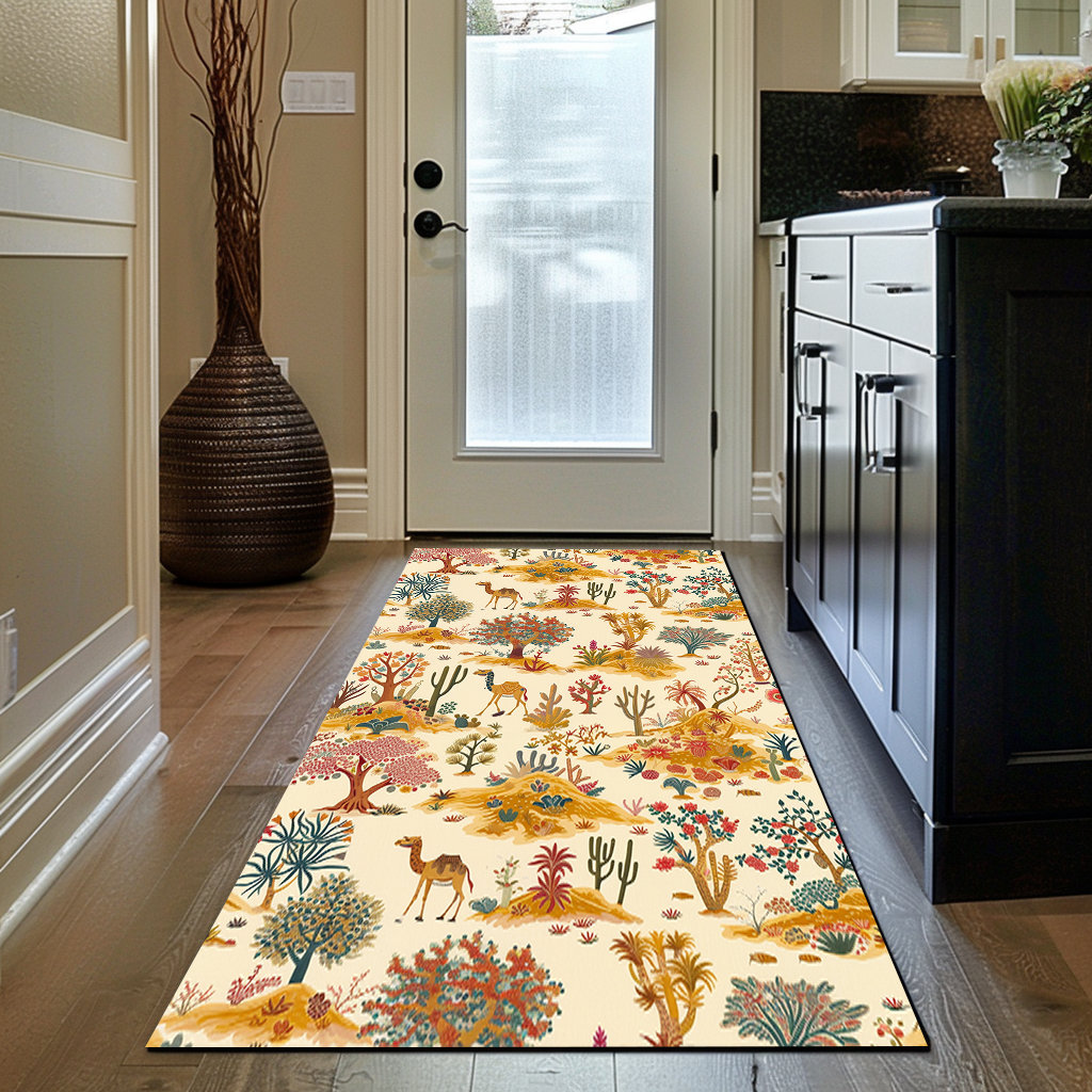 Desert Safari Rug, Camel Pattern Rug, Adventure Rug, Non-slip Rug, Gift ...