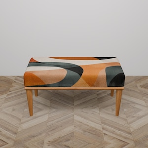 Handmade bench, End of bed bench, Fireplace bench, Abstract bench, Accent bench, Piano bench, Chic bench, Entryway bench, Porch bench, B-14