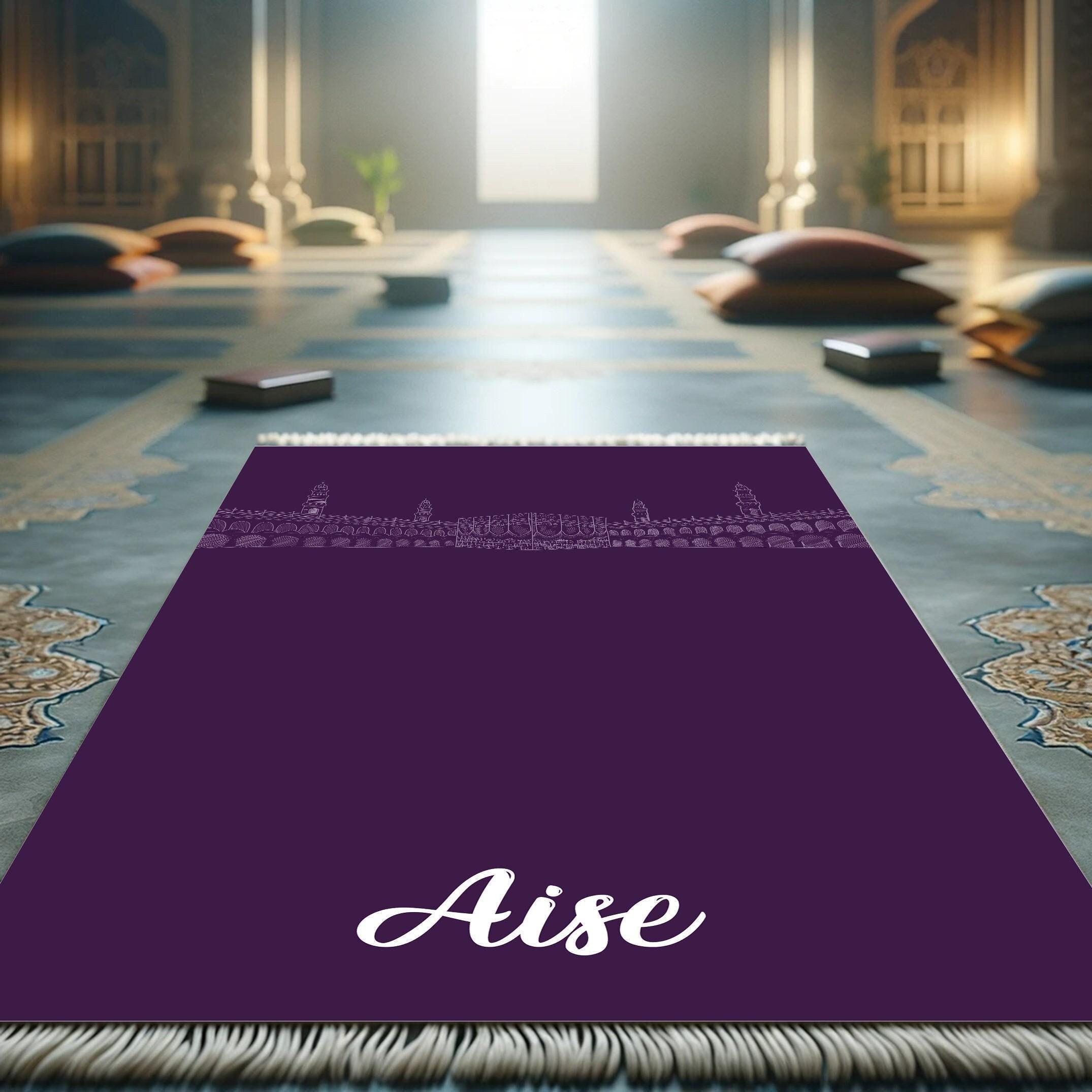 Custom Prayer Rugs Personalized Prayer, Purple Prayer Rug,janamaz Rug,unique Salah Mat ...