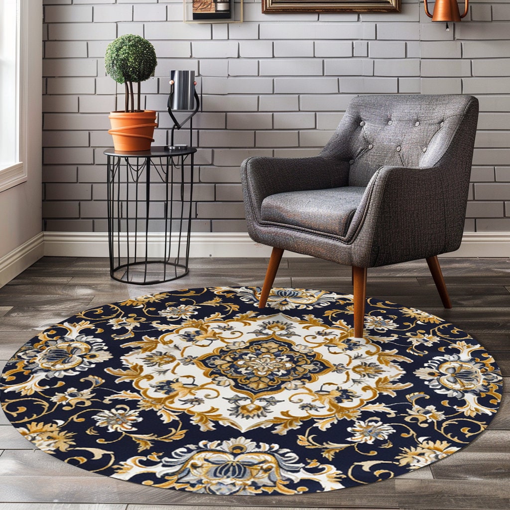 ラグ・カーペット Kyne Stamp Circle Rug by ROOM Black ラグ・カーペット Kyne Stamp Circle Rug by ROOM Black Amazon.com
