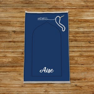 Tappeto da preghiera islamico, Tappetino salah peluche, Grande sajadah, Tappetino da preghiera per uomini, Sajadah sottile, Sajadah per donne, Tappeto da preghiera Hadji, Regalo per pellegrino, PR07