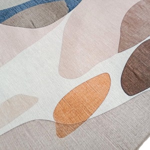 Non-slip rug, Bedroom area rug, Balcony rug, Colourful rug, Washable rug, Geometric patterned rug, Contemporary rug, Easy to clean rug,