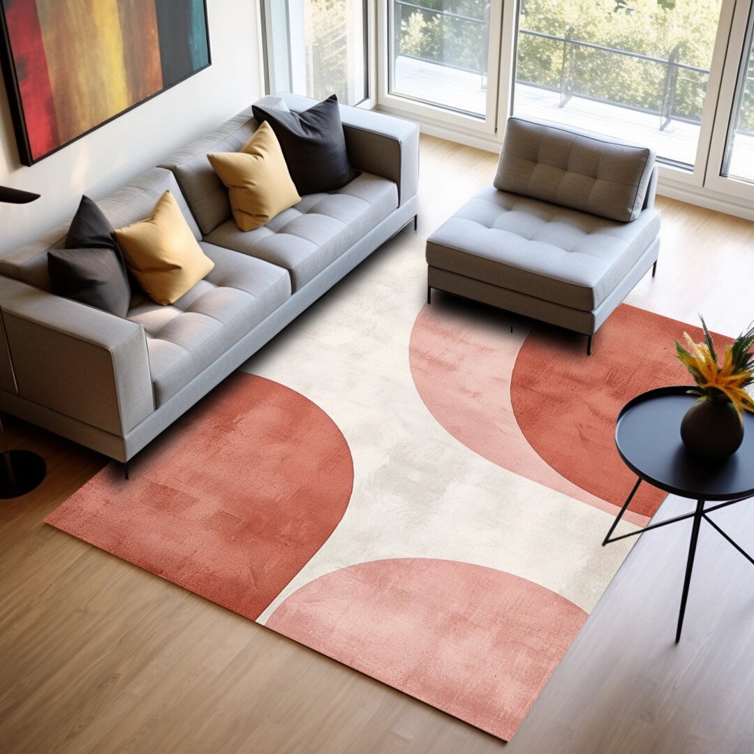Minimalist Pattern Rug, Pastel Color Rug, Neutral Rug, Turkish Pattern ...