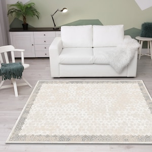 Bordered rug, Rug with stars, Bedroom rug, Area rug, Kids room rug, Coastal rug, Chic rug, Decorative rug, Floor runner, Living room rug