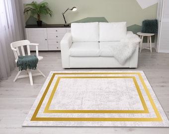 Turkish area rug, Living room rug, Bedroom rug, Floor rug, Washable rug, Cotton rug, Bohemian rug, Decorative rug, Salon rug, Non slip rug