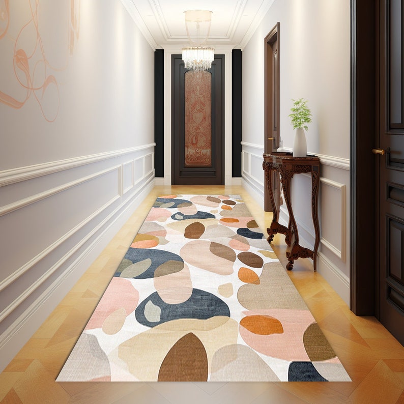 Non-slip rug, Bedroom area rug, Balcony rug, Colourful rug, Washable rug, Geometric patterned rug, Contemporary rug, Easy to clean rug,