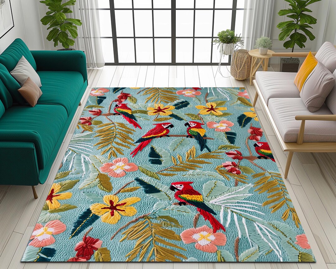 3d Patterned Rugs 3D Patterned Rug, Nature-inspired Rug, Colorful Printed Rug, Effetive ...