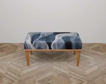 Bed end bench, Ottoman bench, Hallway bench, Study desk bench, Abstract bench, Upholstered bench, Make up bench, Luxurious bench, B-20